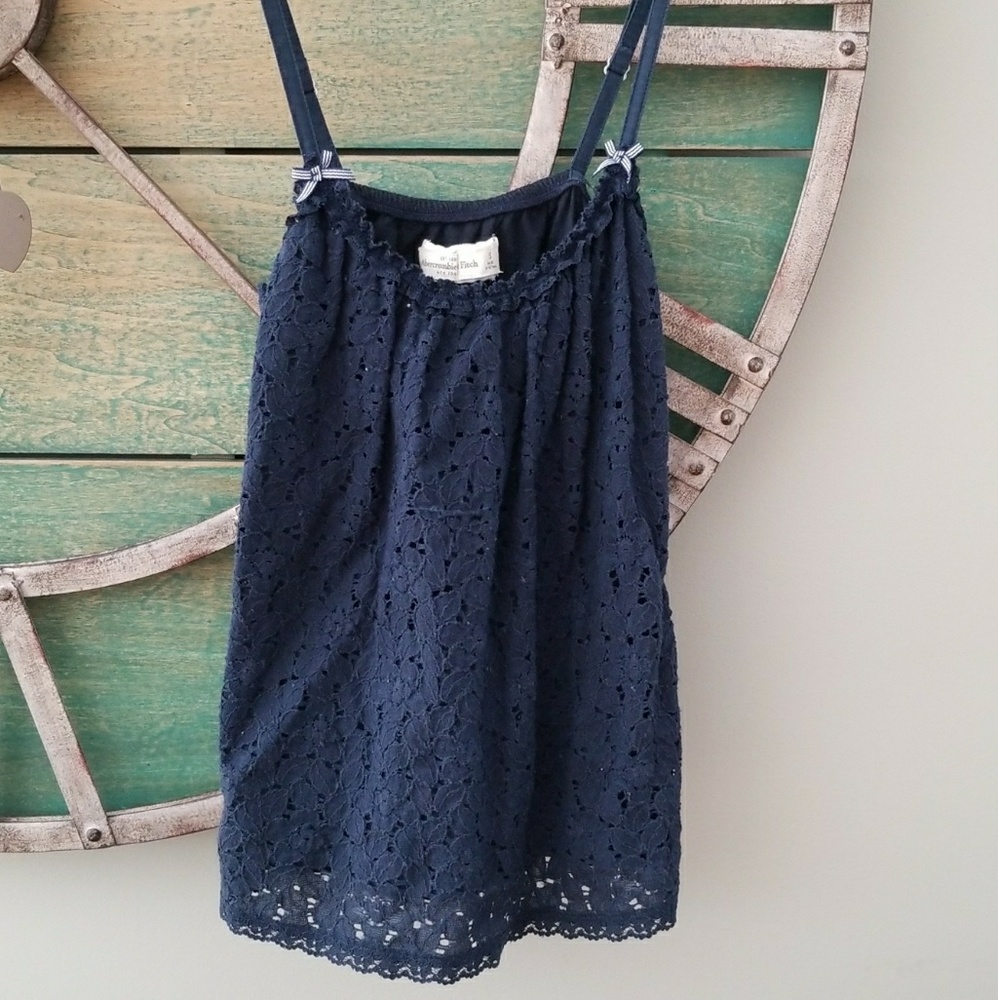 Navy blue Abercrombie and Fitch tank top